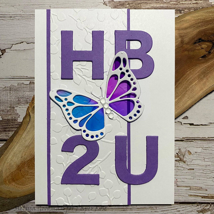 Baby Script Embossing Folder Baby Blue Embossing Folder 20384 – Paper Rose Studio