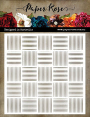 Basket Weave 6x6" Stencil 20120 - Paper Rose Studio