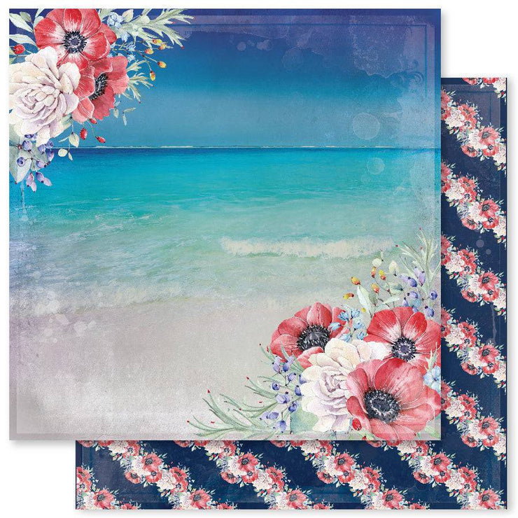 Beach Getaway D 12x12 Paper (12pc Bulk Pack) 20150 - Paper Rose Studio