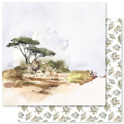 Beautiful Savannah - Fauna E 12x12 Paper (12pc Bulk Pack) 27517 - Paper Rose Studio