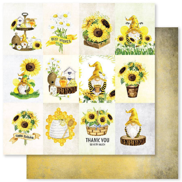Bee Happy A 12x12 Paper (12pc Bulk Pack) 27709 - Paper Rose Studio