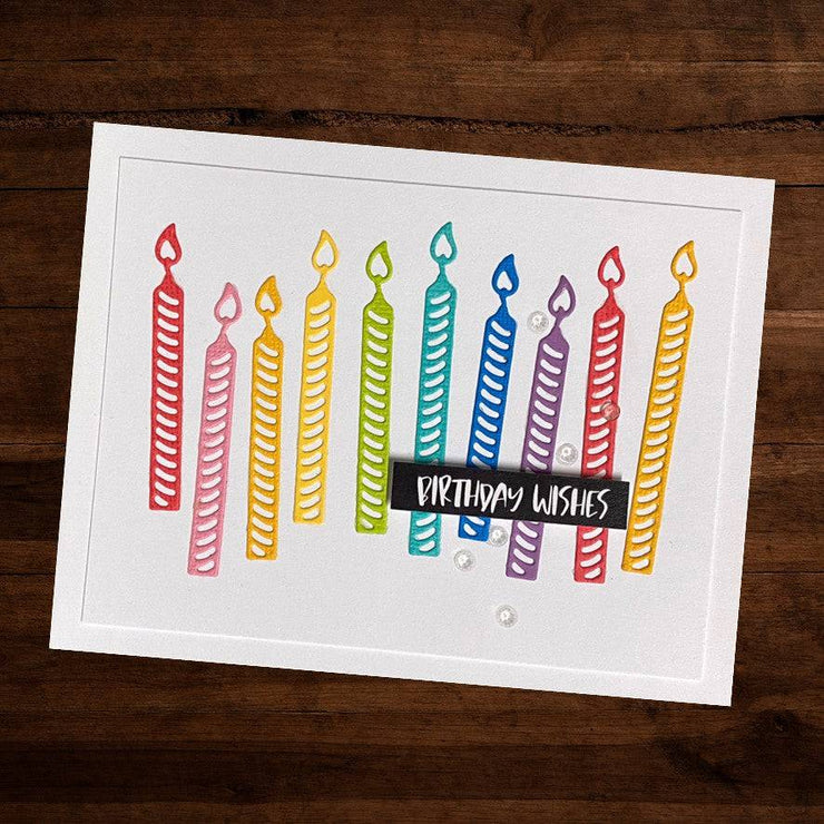 Birthday Candles Metal Cutting Die 21174 - Paper Rose Studio