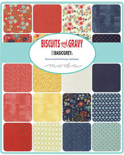 Biscuits and Gravy - Basic Grey Fat Quarter Pack (10 piece - Style A) - Paper Rose Studio