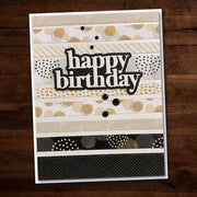 Black & Gold A5 24pc Paper Pack 19817 - Paper Rose Studio