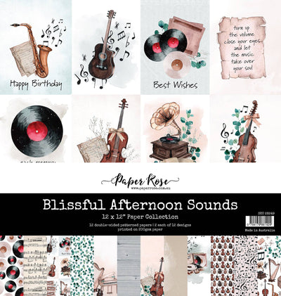 Blissful Afternoon Sounds 12x12 Paper Collection 28249 - Paper Rose Studio