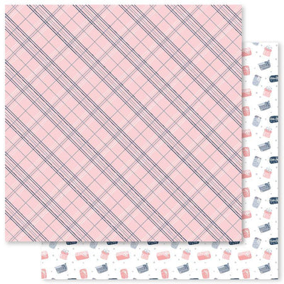 Blush Pink Christmas E 12x12 Paper (12pc Bulk Pack) 24040 - Paper Rose Studio