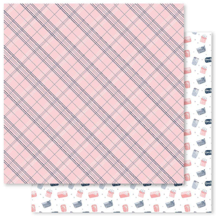 Blush Pink Christmas E 12x12 Paper (12pc Bulk Pack) 24040 - Paper Rose Studio
