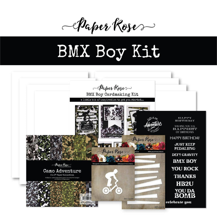 BMX Boy Cardmaking Kit 22087 - Paper Rose Studio