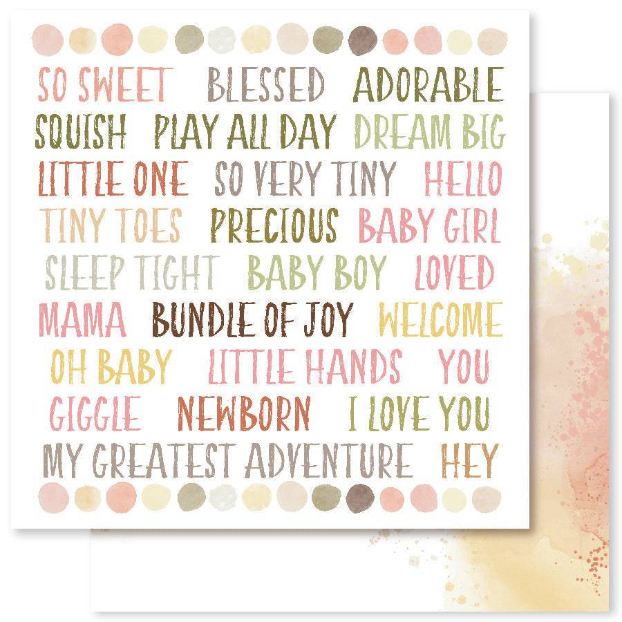 Dream Big 12x12 Cardstock - Super Cute