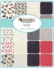 Bramble by Gingiber - Fat Quarter Pack 10pc + B&W PANEL (Style A) - Paper Rose Studio