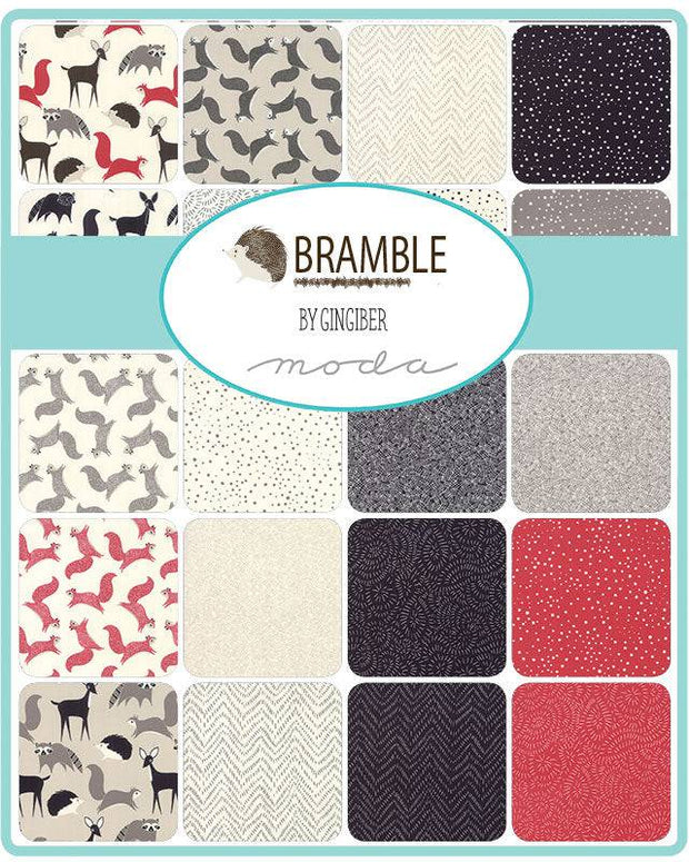 Bramble by Gingiber - Fat Quarter Pack 10pc + B&W PANEL (Style B) - Paper Rose Studio