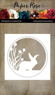 Bunny in Garden Circle Metal Cutting Die 29710 - Paper Rose Studio