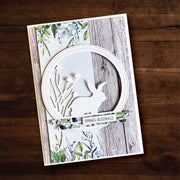 Bunny in Garden Circle Metal Cutting Die 29710 - Paper Rose Studio