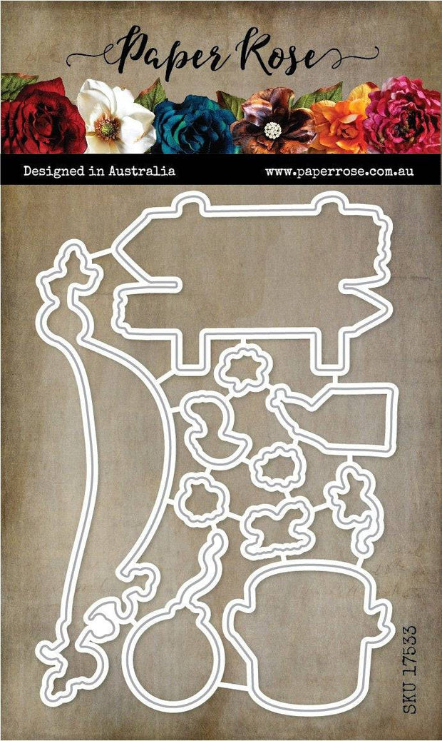 Papercuts Cardmaking Kit - Boho Baby 35095 - Includes 4x6" Clear Stamp & Die Set