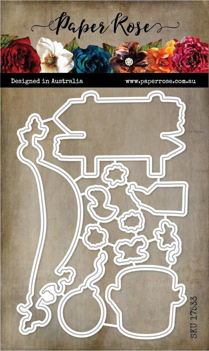Papercuts Cardmaking Kit - Boho Baby 35095 - Includes 4x6" Clear Stamp & Die Set