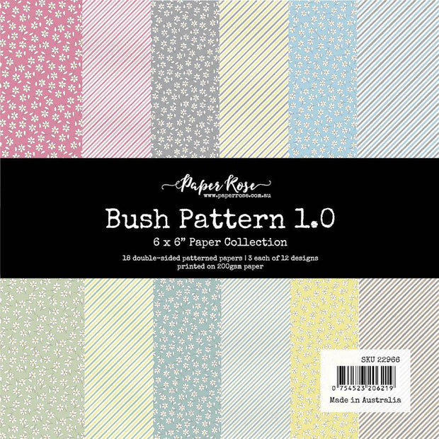 Bush Pattern 1.0 6x6 Paper Collection 22966 - Paper Rose Studio