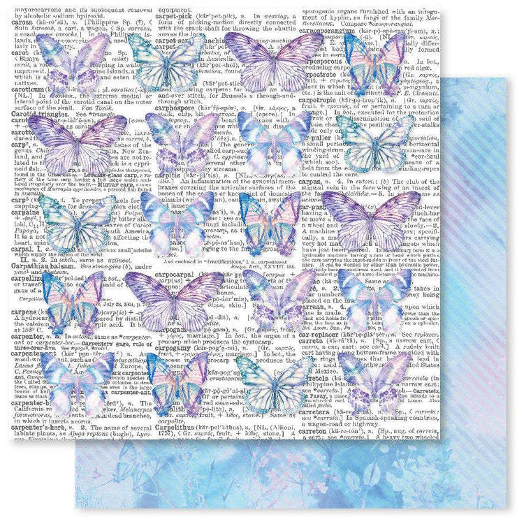 Butterfly Bliss A 12x12 Paper (12pc Bulk Pack) 25090 - Paper Rose Studio