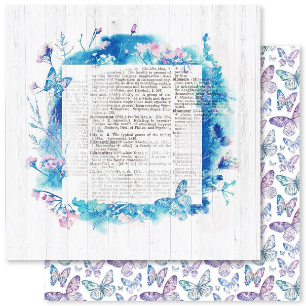 Butterfly Bliss F 12x12 Paper (12pc Bulk Pack) 25105 - Paper Rose Studio