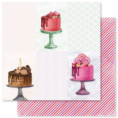 Cake Time F 12x12 Paper (12pc Bulk Pack) 29584 - Paper Rose Studio