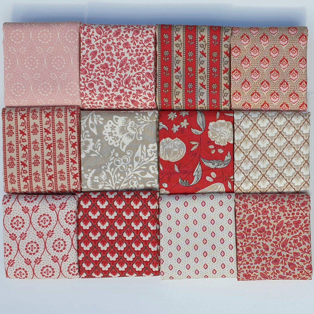 Chafarcani - French General Moda Fat Quarter Pack 12pc (Style C) - Paper Rose Studio