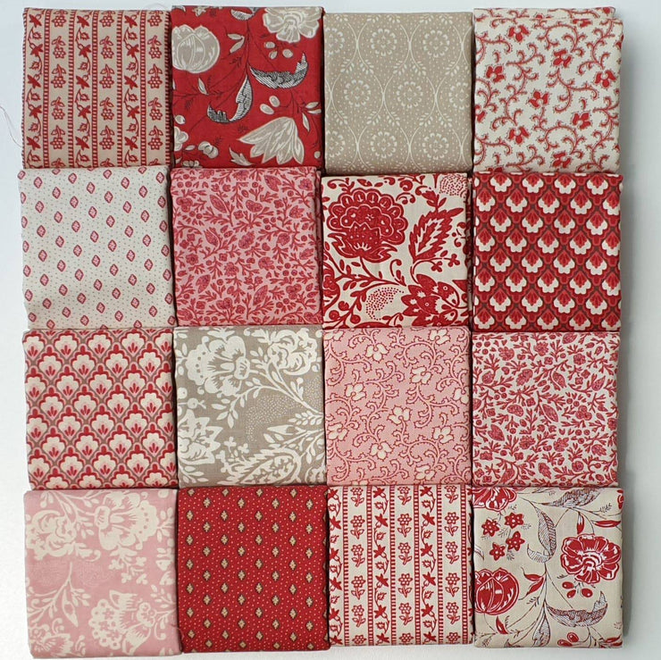 Chafarcani - French General Moda Fat Quarter Pack 16pc (Style A) - Paper Rose Studio