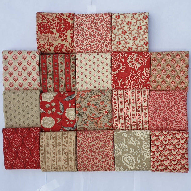 Chafarcani - French General Moda Fat Quarter Pack 18pc (Style A) - Paper Rose Studio
