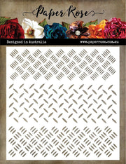 Checker Plate 6x6" Stencil 18397 - Paper Rose Studio