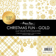 Christmas Fun - Gold Foil 6x6 Paper Collection 27112 - Paper Rose Studio
