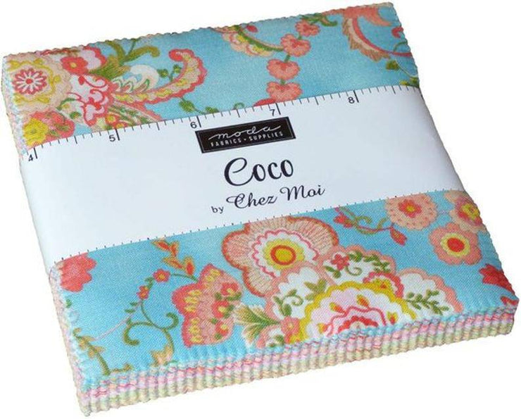Coco by Chez Moi Charm Pack - Moda Fabrics - Paper Rose Studio