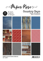 Country Days A5 24pc Paper Pack 19625 - Paper Rose Studio