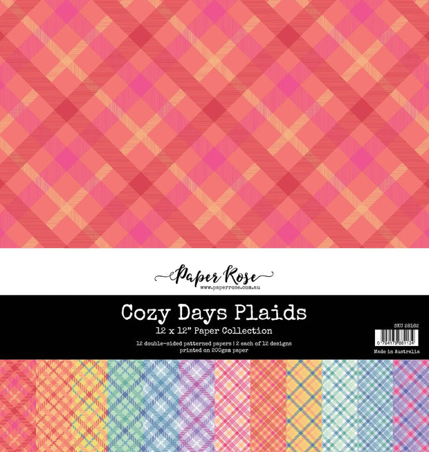 Cozy Days Plaids 12x12 Paper Collection 28162 - Paper Rose Studio