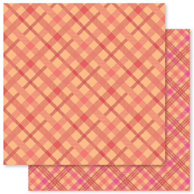 Cozy Days Plaids B 12x12 Paper (12pc Bulk Pack) 28168 - Paper Rose Studio