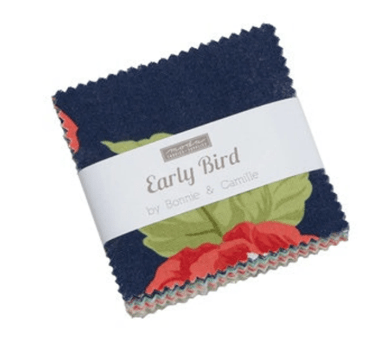 Early Bird by Bonnie & Camille Mini Charm Pack - Moda Fabrics - Paper Rose Studio