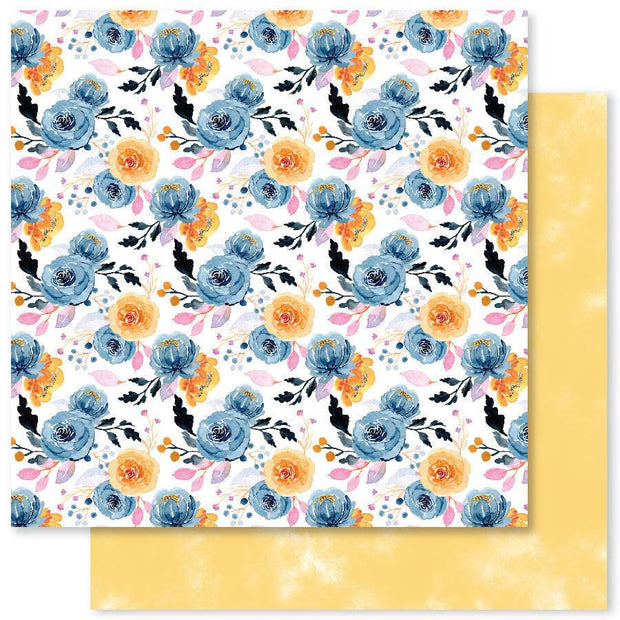 Floral Bliss 1.0 B 12x12 Paper (12pc Bulk Pack) 22057 - Paper Rose Studio