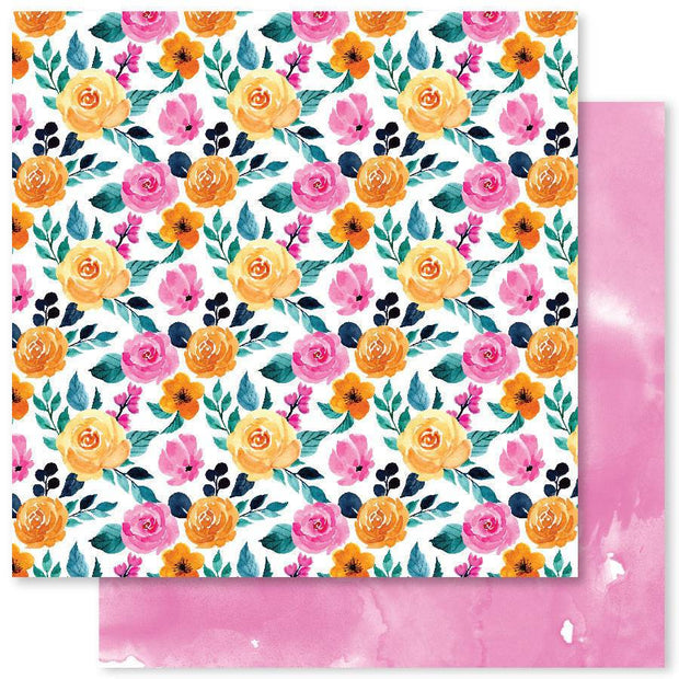 Floral Bliss 1.0 D 12x12 Paper (12pc Bulk Pack) 22063 - Paper Rose Studio