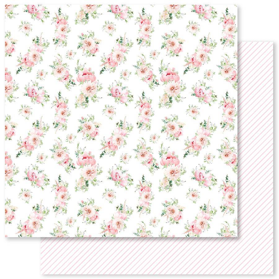 Buy scrapbook papers  Shabby Pink roses paper pack 12x12