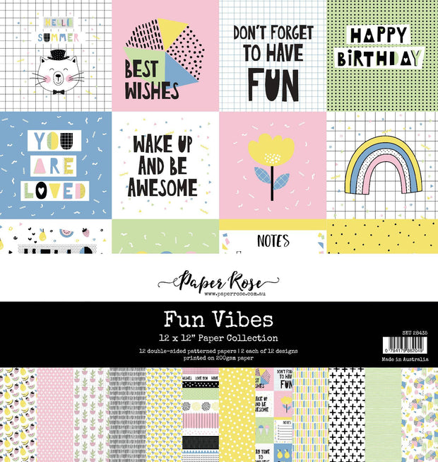 Fun Vibes 12x12 Paper Collection 28435 - Paper Rose Studio