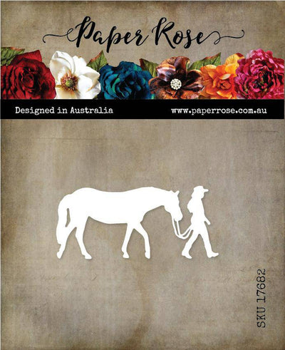Girl with Horse Metal Cutting Die 17682 - Paper Rose Studio