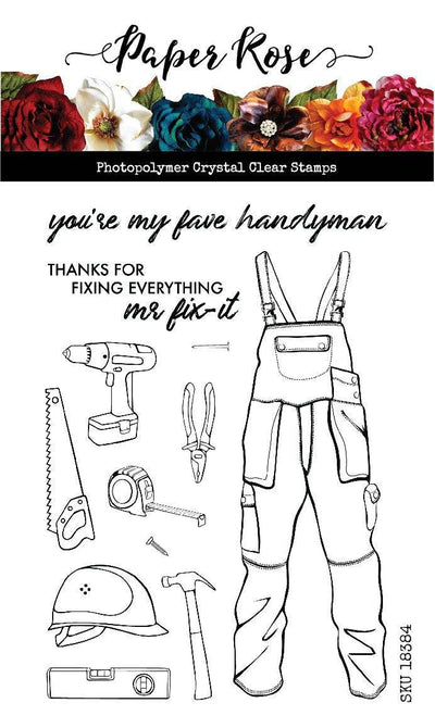 Handyman Elements 4x6" Clear Stamp Set 18384 - Paper Rose Studio