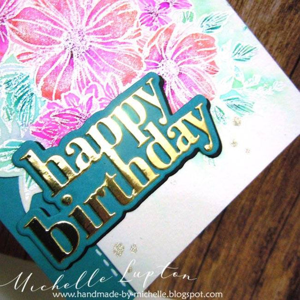 Happy Birthday Chunky Layered Metal Cutting Die 19547 - Paper Rose Studio