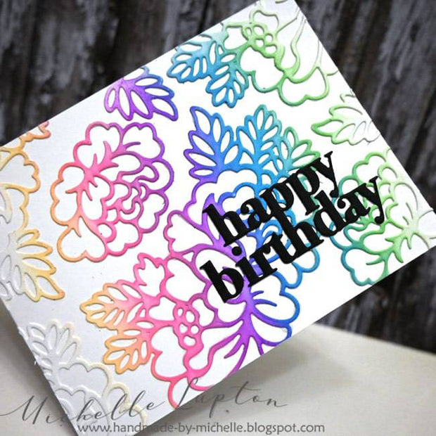 Happy Birthday Chunky Layered Metal Cutting Die 19547 - Paper Rose Studio