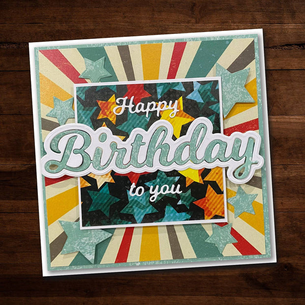Happy Birthday To You Layered Metal Cutting Die 17631 - Paper Rose Studio