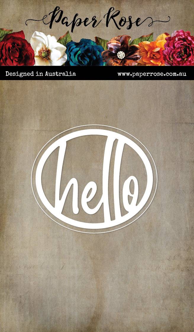 Hello Layered Oval Metal Cutting Die 26071 - Paper Rose Studio