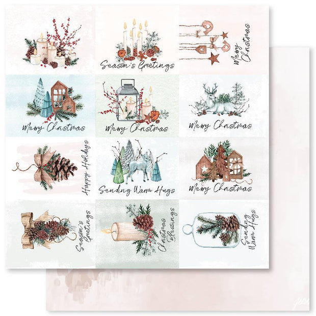 Home for Christmas A 12x12 Paper (12pc Bulk Pack) 26728 - Paper Rose Studio
