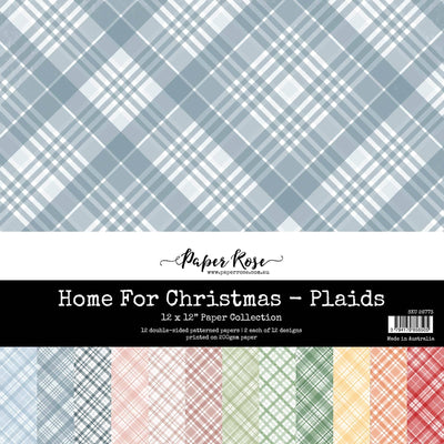 Home for Christmas Plaids 12x12 Paper Collection 26773 - Paper Rose Studio