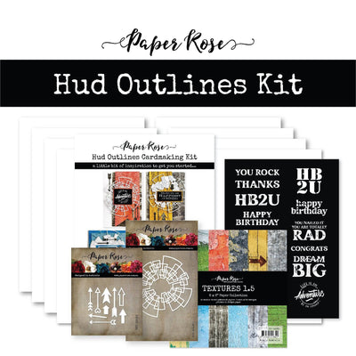 Hud Outlines Cardmaking Kit 22255 - Paper Rose Studio