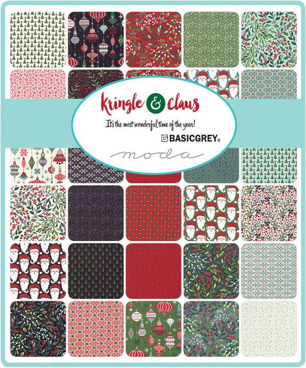 Kringle Claus by Basic Grey Layer Cake - Moda Fabrics - Paper Rose Studio