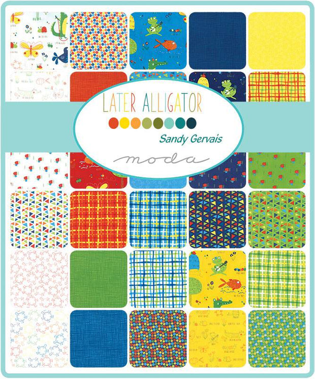 Later Alligator - Sandy Gervais Fat Quarter Pack 14pc (Style A) - Paper Rose Studio