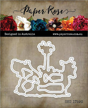 Laughing Animals 4x4 CLEAR STAMP & DIE SET 17592 17593 DISCONTINUED