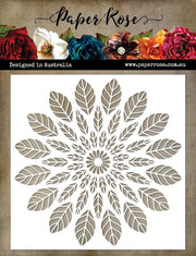 Leaf Mandala 6x6" Stencil 20643 - Paper Rose Studio
